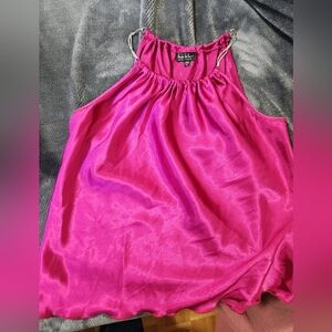 Vibrant Pink Satin Top